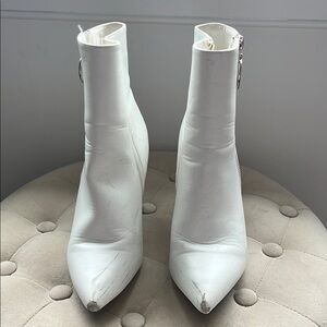 Dreampairs White Ankle Boots